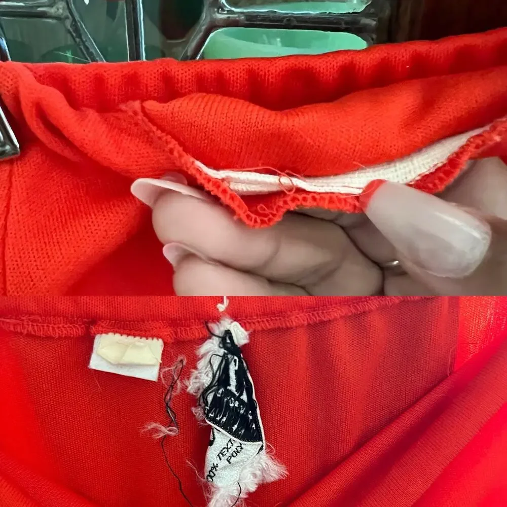 Vintage 70s Act III Red Pleated Drop Waist Tennis Skirt Mini XS Sporty Blokecore